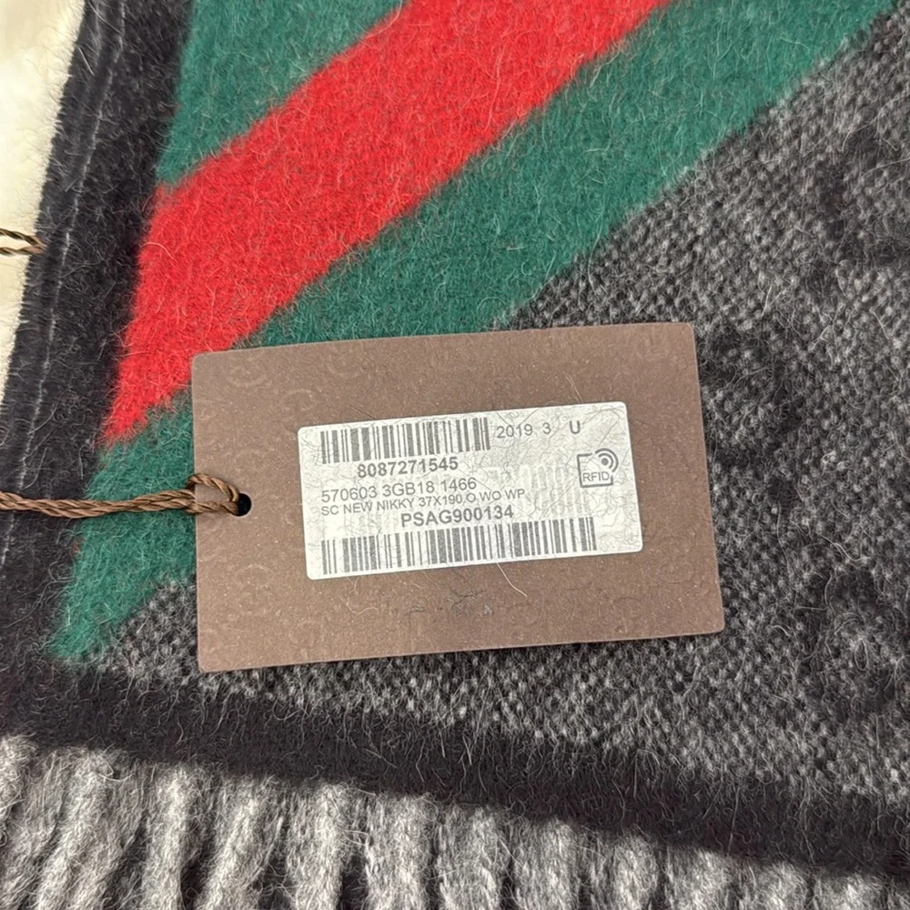 Gucci Wool and Alpaca Scarf-Authentic-NWT